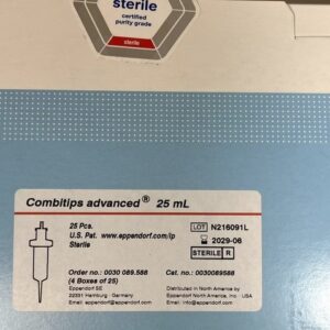 EPPENDORF 25mL Combitips Advanced Pipette Tips Sterile Red 0030089588 (25 pcs)